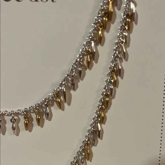 Stella & Dot Gold and Silver Vintage-Inspired Necklace - Picture 9 of 11